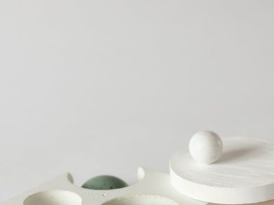 Balanced geometric shapes representing evening relaxation