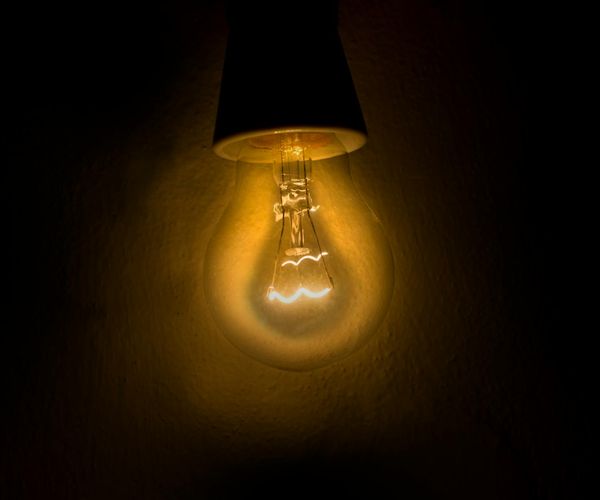 Concept of vitality and energy depicted by abstract light